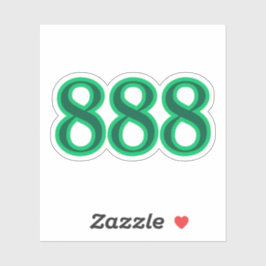 Engelszahl 888 Aufkleber Segen