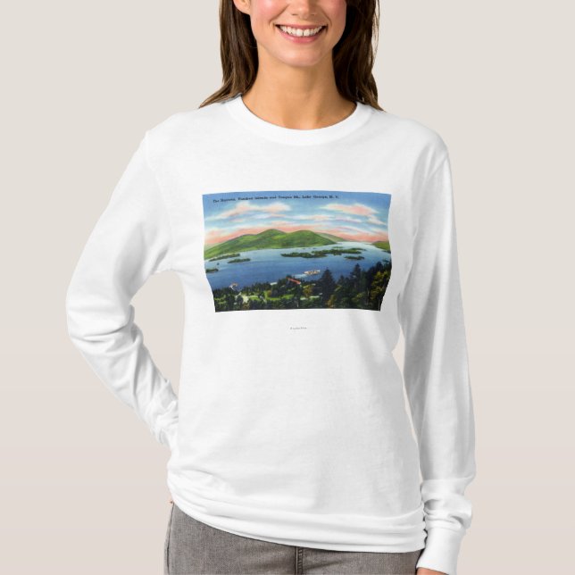 Engen, hundert Inseln, Zunge-Mountain View T-Shirt (Vorderseite)