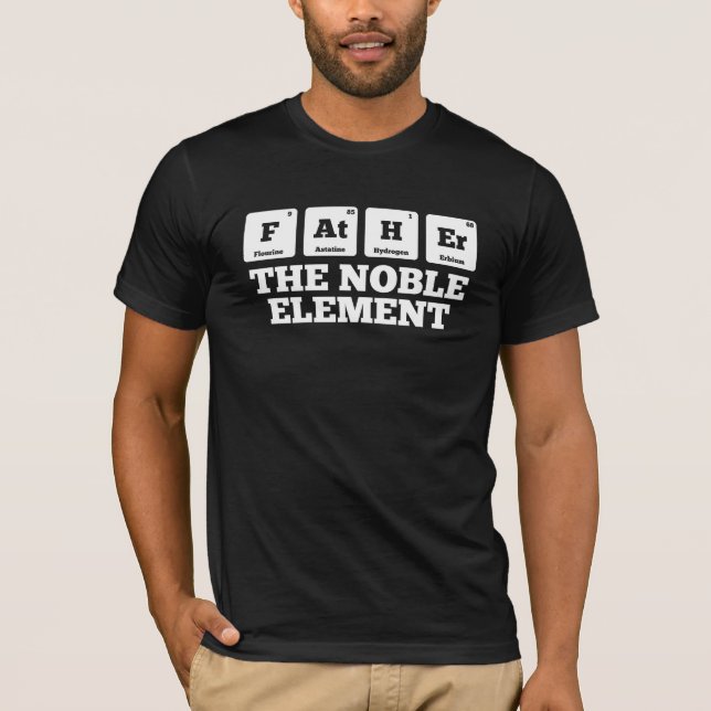 Engendrez le T-shirt drôle de fête des pères noble (Devant)