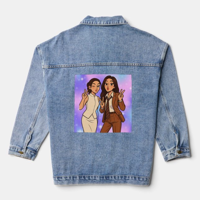 Engfa Waraha & Charlotte Austin Englot Thai GL Jeansjacke (Rückseite)