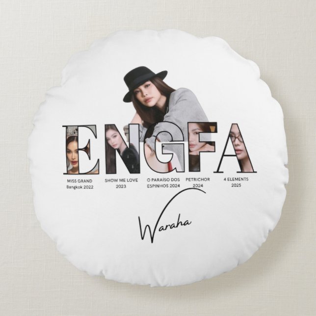 Engfa Waraha - Englot Rundes Kissen (Vorderseite)