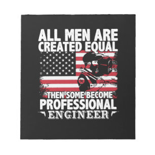 Engineer Art Some Men Become Professional Engineer Notizblock
