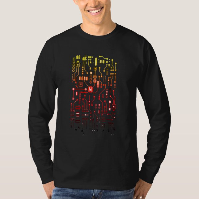 Engineer Computer Circuit Board Engineering CPU Bi T-Shirt (Vorderseite)