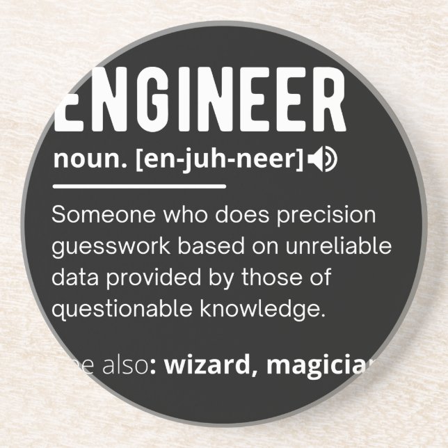 ENGINEER-DEFINITION GETRÄNKEUNTERSETZER (Vorne)