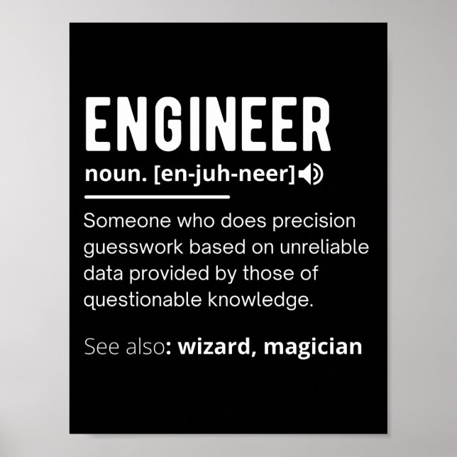 ENGINEER DEFINITION POSTER (Vorne)