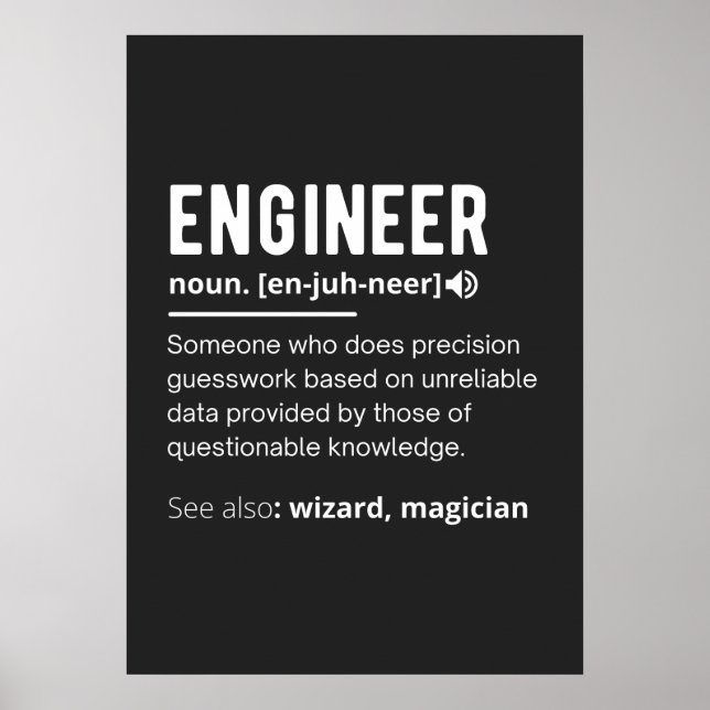 ENGINEER-DEFINITION POSTER (Vorne)