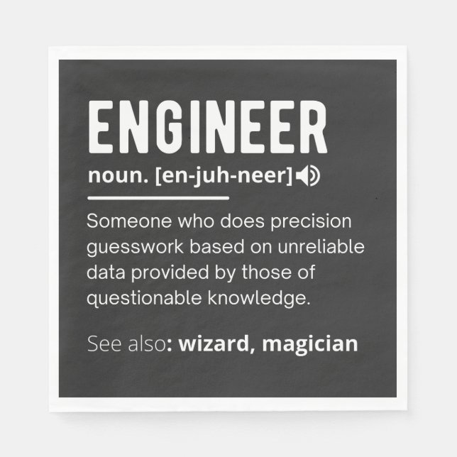 ENGINEER DEFINITION SERVIETTE (Vorderseite)