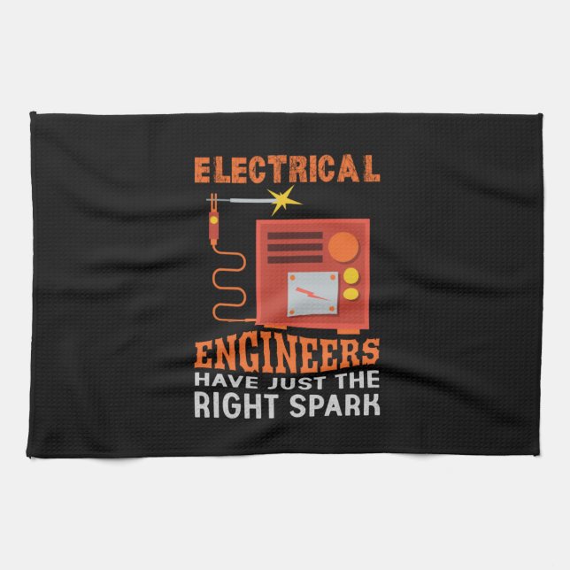 Engineer Electrical Engineers Have Just The Right Geschirrtuch (Horizontal)