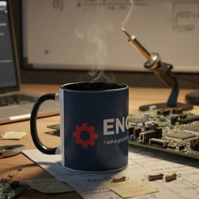 Engineer Mug - ENGINEER I solve problems (Créateur téléchargé)