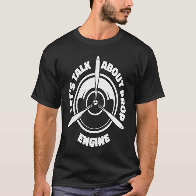 Engineer Propeller Technician  Aircraft Mechanic T-Shirt (Vorderseite)