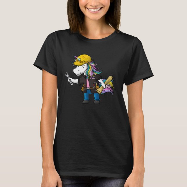 Engineer Unicorn  Engineering Costume T-Shirt (Vorderseite)
