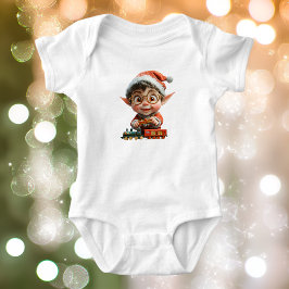 Engineering Baby Christmas Elf Baby Bodysuit Strampler