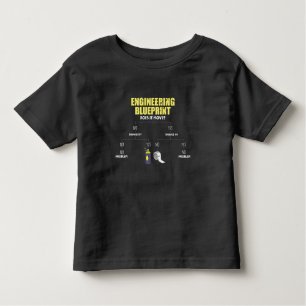Engineering Blueprint Duct Tape Engineers Kleinkind T-shirt