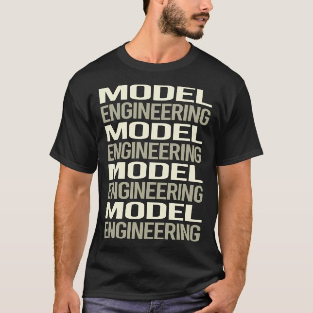 Engineering Engineer für White Text T-Shirt (Vorderseite)