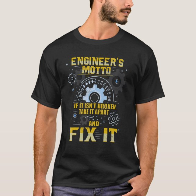 Engineering   for Nerds Engineer's Motto T-Shirt (Vorderseite)