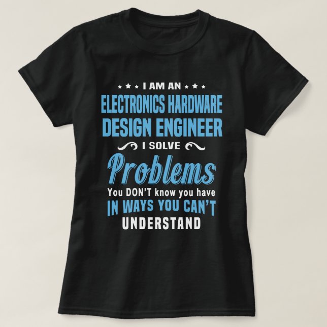Engineering für Elektronik T-Shirt (Design vorne)