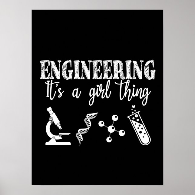 Engineering It's a Girl Thing Poster (Vorne)