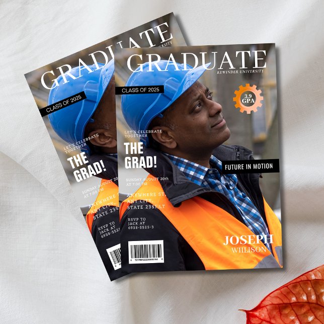 Engineering Magazin Foto Graduierungsparty Einladung (Von Creator hochgeladen)