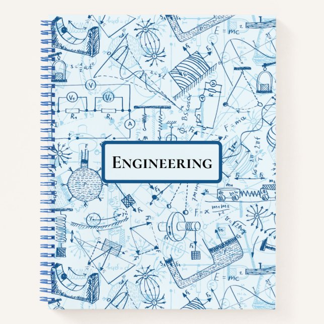 Engineering Spiral Notebook Notizbuch (Vorderseite)