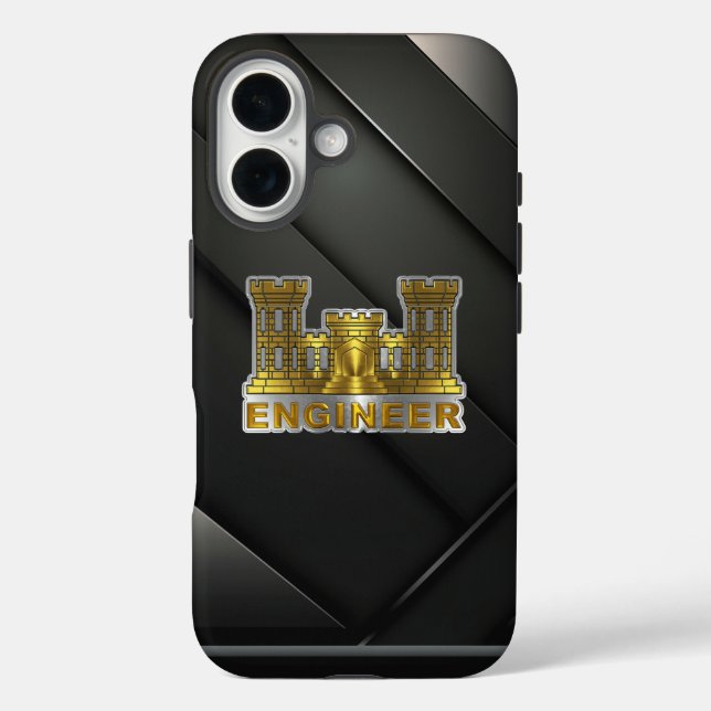Engineeringkorps iPhone 16 Hülle (Rückseite)