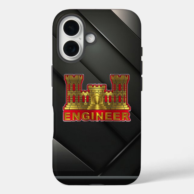 Engineeringkorps iPhone 16 Hülle (Rückseite)