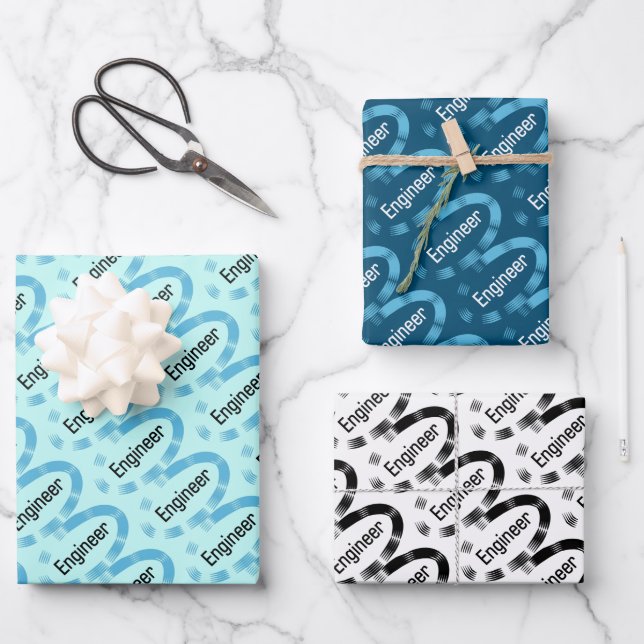 Engineeringoval Geschenkpapier Set (Vorderseite)