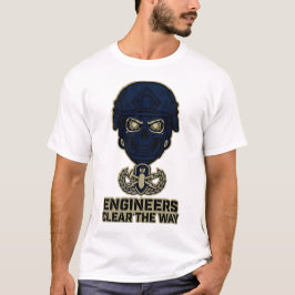 Engineers Clear The Way Skull Helmet Tee