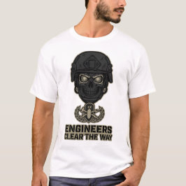 Engineers Clear The Way Skull Helmet Tee
