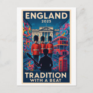 England 2025 – Tradition mit einem Beat Postkarte