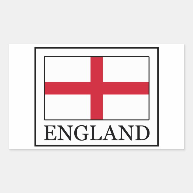 England-Aufkleber Rechteckiger Aufkleber (Vorderseite)