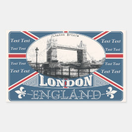 England-Aufkleber Rechteckiger Aufkleber