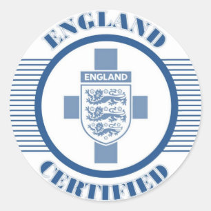 ENGLAND BUE RUNDER AUFKLEBER