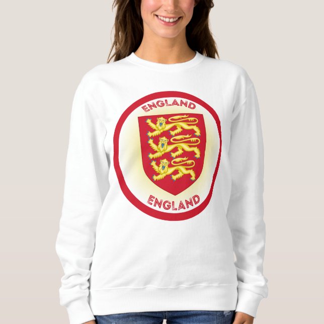 England Coat of Arms Circle Shape Sweatshirt (Vorderseite)