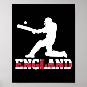 England Cricket Fan Jersey 2025 Britisches Cricket Poster