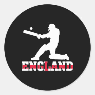 England Cricket Fan Jersey 2025 Britisches Cricket Runder Aufkleber
