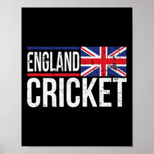England Cricket Flaggen-Jersey-Match-Turnier UK FA Poster
