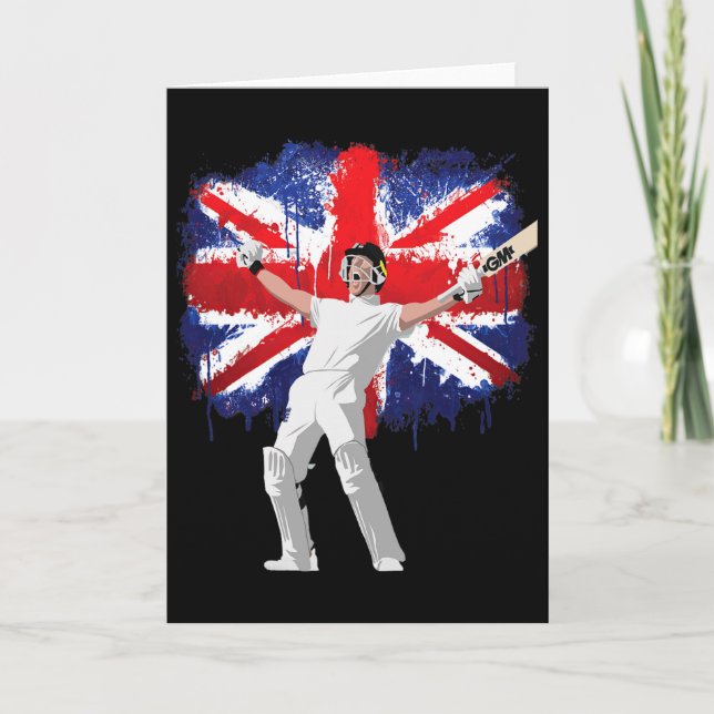 England Cricket Jersey National Fans English Crick Karte (Vorderseite)