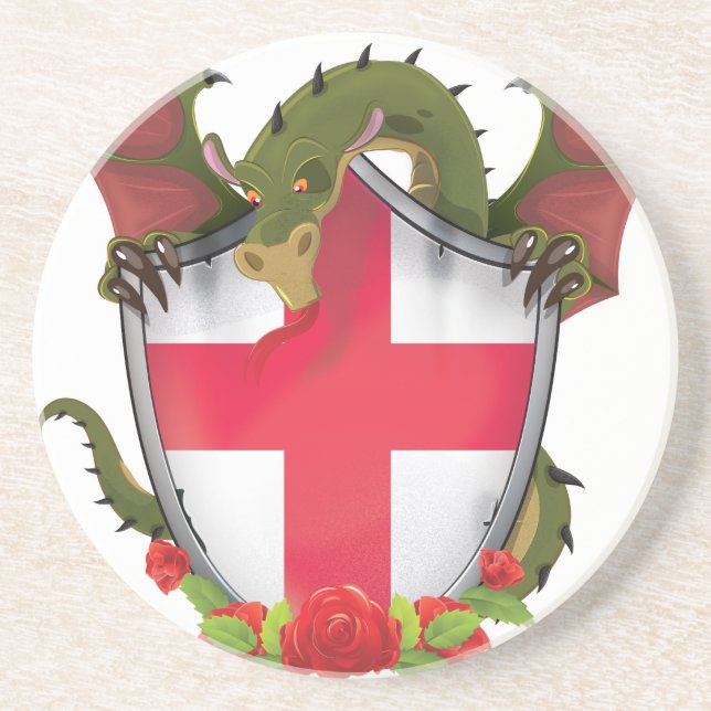 England Dragon Getränkeuntersetzer (Vorne)