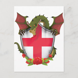 England Dragon Postkarte