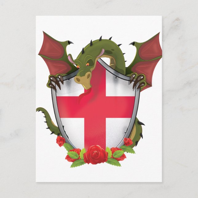 England Dragon Postkarte (Vorderseite)
