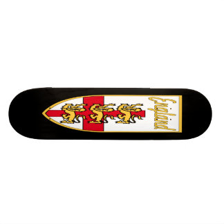 England, Englisch, 3 Löwe-Abzeichen oder Wappen, Skateboard