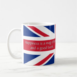 England Englisch Flag Happiness Tee Gut Buch Kaffeetasse