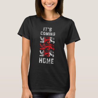 England Es kommt Zuhause Drei heraldische Löwen T-Shirt