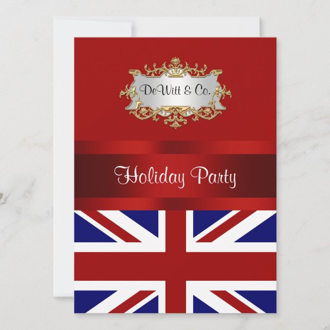 England Fahndung Weihnachtsfeiertag Einladung (Vorderseite)