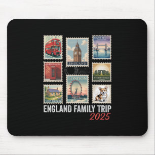 England Familienreise 2025 Postwertzeichen London  Mousepad
