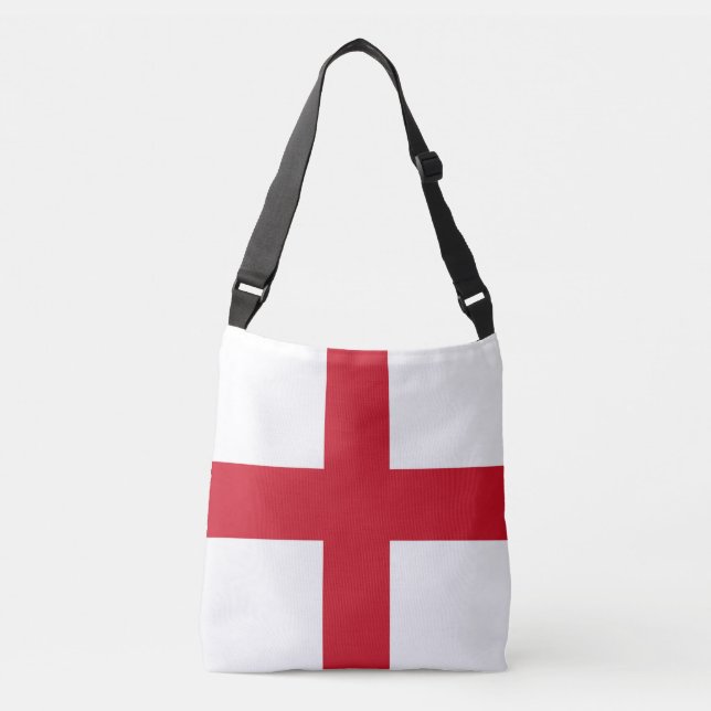 England Flag cbcbcc Tragetaschen Mit Langen Trägern (Vorderseite)
