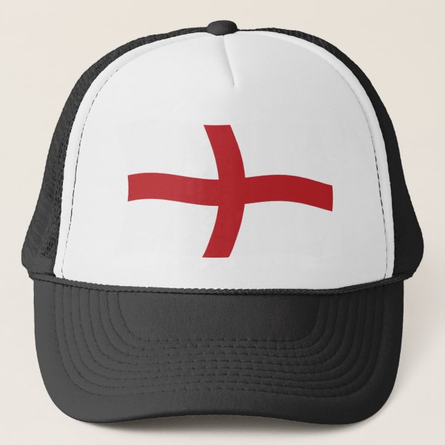 England Flag Hat Truckerkappe (Vorderseite)