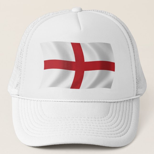 England Flag Hat Truckerkappe (Vorderseite)