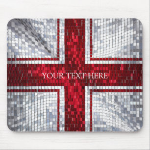 England Flag Mosaik Design Mousepad