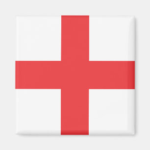 England Flag Square Magnet